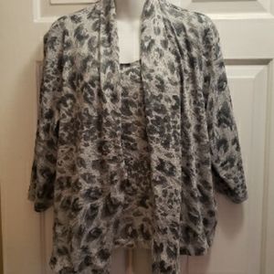 Alfred Dunner Animal Print Sweater Set (attached)